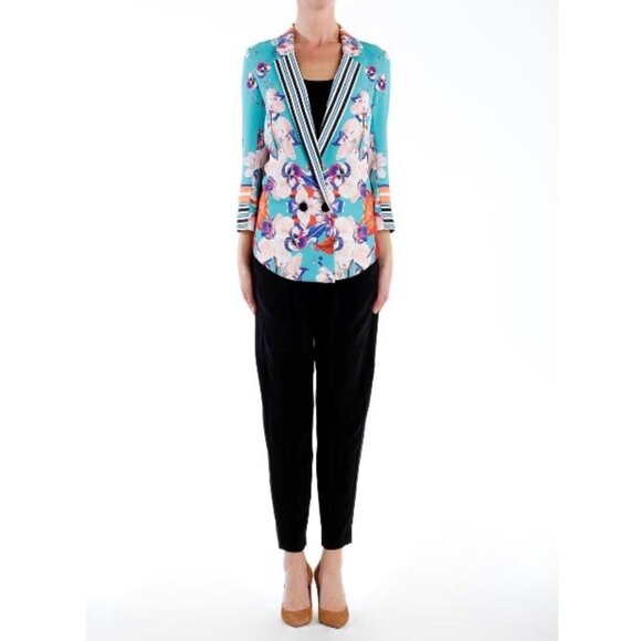 Clover Canyon Floral Prism Orchid Blazer Jacket Size XS - Picture 2 of 16